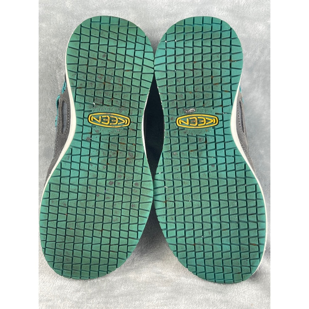 Keen Utility Work Shoes Womens 6.5M Grey Teal Excellent Safety Toe ASTM F2413-11 - Picture 9 of 9
